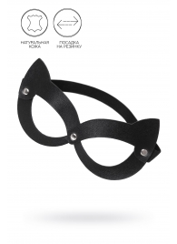 Черная открытая маска с ушками кошки - Pecado - купить с доставкой в Ярославле