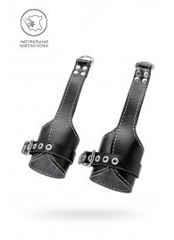 Черные подвесы с белой строчкой - Pecado - купить с доставкой в Ярославле