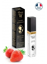 Стимулирующий блеск для губ со вкусом клубники - 7 мл. - Plaisir Secret - купить с доставкой в Ярославле