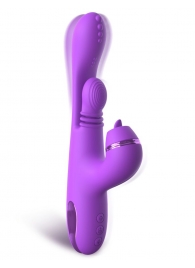 Фиолетовый вибратор с тройной стимуляцией Intimotion Pulse Pro - 24 см. - Pipedream