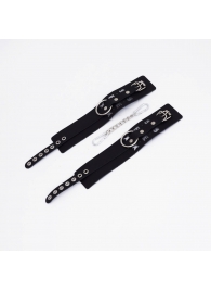 Черные кожаные оковы Sex - Crazy Handmade - купить с доставкой в Ярославле