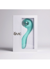 Бирюзовый вибромассажёр с деликатными токами - Youvic - купить с доставкой в Ярославле