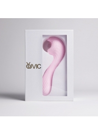 Розовый вибромассажёр с деликатными токами - Youvic - купить с доставкой в Ярославле