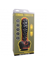 Черно-красная мини-машина на присоске Tendril Thruster - 21,6 см. - Doc Johnson - купить с доставкой в Ярославле