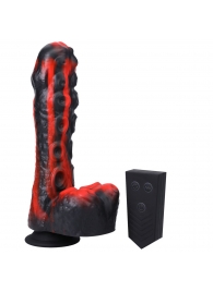 Черно-красная мини-машина на присоске Tendril Thruster - 21,6 см. - Doc Johnson - купить с доставкой в Ярославле
