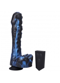 Черно-синяя мини-машина на присоске Tendril Thruster - 21,6 см. - Doc Johnson - купить с доставкой в Ярославле