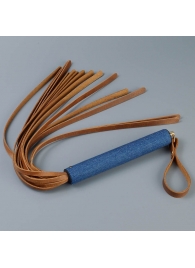 Плеть с джинсовой ручкой «Дикий Запад» - 60 см. - Sitabella - купить с доставкой в Ярославле