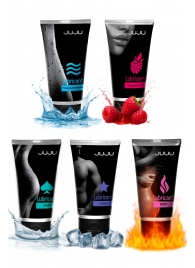 Набор из 5 лубрикантов JUJU (увлажняющий, Hot+, Long, Anal, малина) - JuJu - купить с доставкой в Ярославле