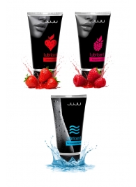 Набор из 3 лубрикантов JUJU (увлажняющий, клубника, малина) - JuJu - купить с доставкой в Ярославле