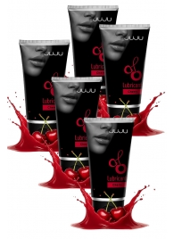 Набор из 5 съедобных лубрикантов JUJU со вкусом вишни - JuJu - купить с доставкой в Ярославле