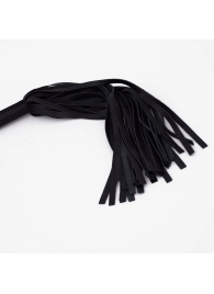 Черный кожаный флоггер - 45 см. - Crazy Handmade - купить с доставкой в Ярославле