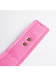 Черно-розовый ошейник с золотистой фурнитурой - Crazy Handmade - купить с доставкой в Ярославле