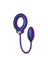 Фиолетовое эрекционное виброкольцо с анальным шариком Eclipse - ONE DC B.V. - в Ярославле купить с доставкой