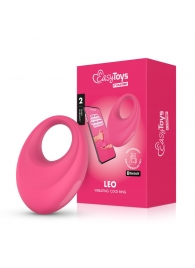 Розовое интерактивное эрекционное виброкольцо Leo - Easy toys - в Ярославле купить с доставкой