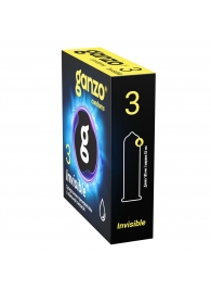 Супертонкие презервативы Ganzo Invisible - 3 шт. - Ganzo - купить с доставкой в Ярославле