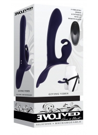 Женский страпон с вибрацией Giving Vibes - Evolved - купить с доставкой в Ярославле