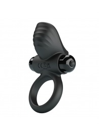 Черное эрекционное кольцо с вибрацией Adrien - Baile - в Ярославле купить с доставкой