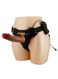 Мужской полый страпон с вибрацией Marion - Baile - купить с доставкой в Ярославле