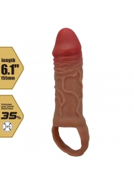 Реалистичная насадка на член Peirre - 15,5 см. - Baile - в Ярославле купить с доставкой