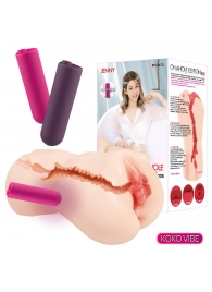 Мастурбатор-вагина с вибрацией Jenny Onahole edition 005 - KOKOS - в Ярославле купить с доставкой