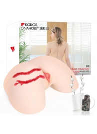 Мастурбатор-полуторс с двойным слоем материала и вибрацией Jenny Onahole Real Hips - KOKOS - в Ярославле купить с доставкой