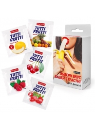 Набор из 5 саше съедобных смазок Tutti-Frutti - Биоритм - купить с доставкой в Ярославле