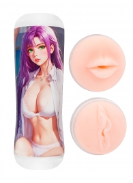 Двусторонний мастурбатор аниме - ротик и вагина - Tokyo Style - в Ярославле купить с доставкой