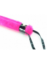 Нежная плеть с розовым мехом BDSM Light - 43 см. - БДСМ Арсенал - купить с доставкой в Ярославле