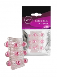 Прозрачная сквозная насадка на пенис с цветными шариками - Erowoman-Eroman - в Ярославле купить с доставкой