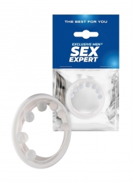 Эрекционное кольцо с мягкой стимулирующей насадкой - Sex Expert - в Ярославле купить с доставкой