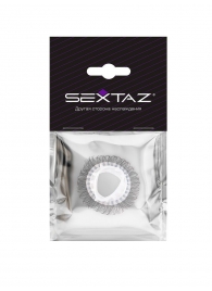 Эластичное эрекционное кольцо с длинными черными «ресничками» - Sextaz - в Ярославле купить с доставкой