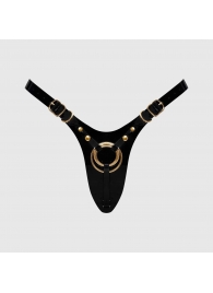 Черный пояс для фиксации насадок Strap-On-Me Leatherette Harness Fabulous - Strap-on-me - купить с доставкой в Ярославле