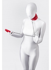 Красный ошейник с подкладкой из меха - ToyFa - купить с доставкой в Ярославле