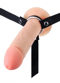 Мужской полый страпон на регулируемых ремешках - 22 см. - Sex Expert - купить с доставкой в Ярославле