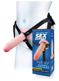 Мужской полый страпон на регулируемых ремнях - 18,5 см. - Sex Expert - купить с доставкой в Ярославле
