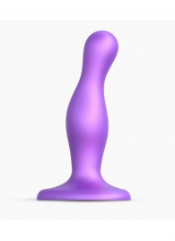 Фиолетовая насадка Strap-On-Me Dildo Plug Curvy size S - Strap-on-me - купить с доставкой в Ярославле