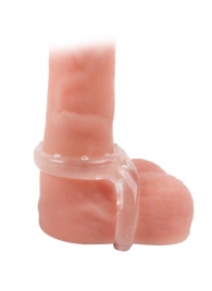 Прозрачное двойное эрекционное кольцо - Sex Expert - в Ярославле купить с доставкой