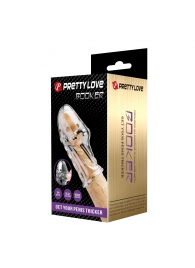 Прозрачная насадка на пенис Booker - 8 см. - Baile - в Ярославле купить с доставкой