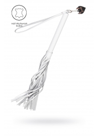 Белая кожаная плеть - 50 см. - Pecado - купить с доставкой в Ярославле