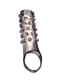 Дымчатая насадка на пенис с выпуклостями - 11 см. - Sex Expert - в Ярославле купить с доставкой