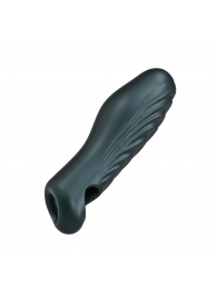 Серая силиконовая насадка на пенис с подхватом Manwan Ryzer - Manwan - в Ярославле купить с доставкой