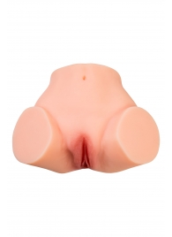 Телесный реалистичный мастурбатор-полуторс с 2 любовными входами - No Name - в Ярославле купить с доставкой