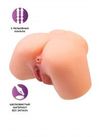 Телесный реалистичный мастурбатор-полуторс с 2 любовными входами - No Name - в Ярославле купить с доставкой