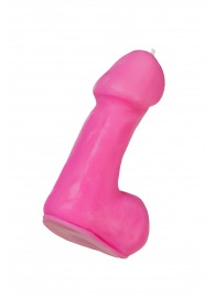 Розовая свеча в форме пениса - 47 гр. - Pecado - купить с доставкой в Ярославле