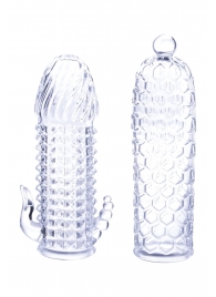 Набор из 2 прозрачных насадок на член Seductive Tickler Sleeves Set - NMC - в Ярославле купить с доставкой