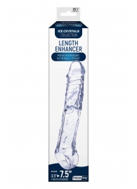 Прозрачная насадка-удлинитель Length Enhancer с подхватом - 22,3 см. - NMC - в Ярославле купить с доставкой