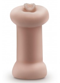 Телесный люминесцентный двусторонний мастурбатор Tasha - Blush Novelties - в Ярославле купить с доставкой