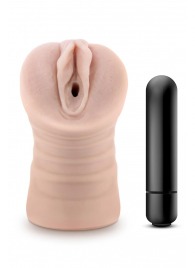 Телесный мастурбатор-вагина Ayumi с вибрацией - Blush Novelties - в Ярославле купить с доставкой