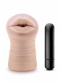 Телесный мастурбатор-ротик Nicole Vibrating Masturbator - Blush Novelties - в Ярославле купить с доставкой