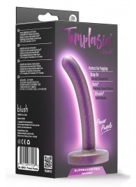 Фиолетовая насадка с гладкой поверхностью Surrender 4.75 Inch Beginner Pegging Dildo - 12 см. - Blush Novelties - купить с доставкой в Ярославле